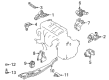 Diagram for Mazda Protege5 Engine Mount - B28V-39-020A