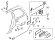 Diagram for Mazda Fuel Door - LC62-42-410J