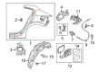 Diagram for Mazda Fuel Door - B45C-42-410