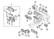 Diagram for Mazda Millenia Hazard Warning Switch - TA01-66-4H0A