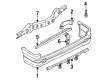 Diagram for Mazda MPV Bumper Cover - LA01-50-221B-BB
