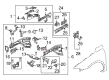 Diagram for Mazda 3 Battery Hold Downs - BP4K-54-490D