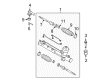 Diagram for Mazda Tribute Rack And Pinion - EC01-32-110R-0A