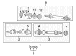 Diagram for Mazda Protege5 Axle Shaft - GD53-25-60XR-00