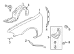 Diagram for Mazda 626 Wheelhouse - GD7A-56-131C