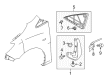 Diagram for Mazda Mud Flaps - CC29-51-840C