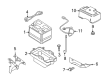 Diagram for Mazda Battery Tray - ZZCA-56-041