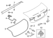 Diagram for Mazda 6 Liftgate Hinge - GMD9-52-720
