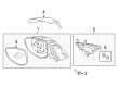 Diagram for Mazda 2 Car Mirror - DR61-69-18ZB