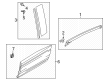 Diagram for Mazda MX-30 EV Door Moldings - DN4E-73-60ZD