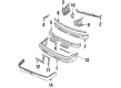 Diagram for Mazda MX-6 Bumper - GN9050031A00