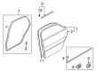 Diagram for Mazda 626 Door Seal - GD7A-72-760C