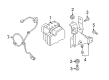 Diagram for Mazda CX-9 ABS Pump And Motor Assembly - TD74-43-7A0D