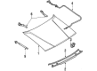 Diagram for Mazda 929 Hood Release Cable - H260-56-720B
