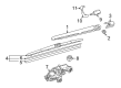 Diagram for Mazda CX-9 Wiper Arm - TK48-67-421
