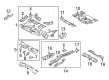 Diagram for Mazda 6 Rear Crossmember - GP9A53930