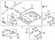 Diagram for Mazda 6 Sun Visor - GBJD-69-320-75