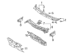 Diagram for Mazda 626 Grille - GD7A-50-7R0E