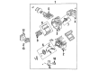 Diagram for Mazda Protege Blend Door Actuator - BC1N-61-A70