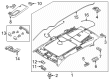 Diagram for Mazda CX-70 Sun Visor - KMV7-69-270-75