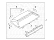 Diagram for Mazda 3 Third Brake Light - B45A-51-580A