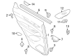 Diagram for Mazda Door Seal - KB7W-72-821A