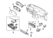 Diagram for Mazda 5 Hazard Warning Switch - C291-66-170C
