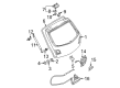 Diagram for Mazda Liftgate Hinge - D350-62-210B