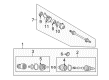 Diagram for Mazda Millenia Axle Shaft - GR07-25-50XR-00