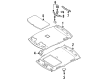 Diagram for Mazda 626 Sun Visor - GB6H-69-320D-27