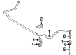 Diagram for Mazda MPV Sway Bar Bracket - LA01-34-159