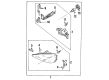 Diagram for Mazda Navajo Headlight Bulb - 0000-11-9004-90