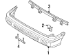 Diagram for Mazda MPV Bumper Cover - LA01-50-031C-BB