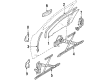 Diagram for Mazda 626 Window Run - G067-58-605C