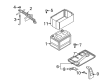 Diagram for Mazda 6 Battery Tray - G21D-56-040B