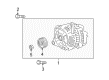 Diagram for Mazda Alternator Pulley - CY01-18-W11