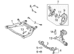 Diagram for Mazda CX-7 Front Cross-Member - EH48-34-H91