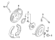 Diagram for Mazda Parking Brake Shoes - LDY4-26-38ZA