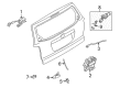 Diagram for Mazda Trunk Lock Cylinder - ECY1-76-26YA