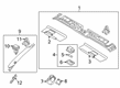 Diagram for Mazda MX-5 Miata Dome Light - NE51-51-310B