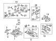 Diagram for Mazda 5 Rear Crossmember - C235-53-920D