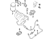 Diagram for Mazda MX-3 EGR Vacuum Solenoid - B66S-18-740