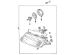 Diagram for Mazda Protege Headlight - BC1M-51-030A