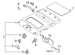 Diagram for Mazda Millenia Sun Visor - T002-69-290B-37