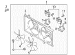 Diagram for Mazda CX-7 Radiator fan - L555-15-025B