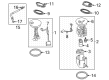 Diagram for Mazda Fuel Injector O-Rings - PYFA-13-253