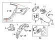 Diagram for Mazda 3 Wheelhouse - B45A-56-1J1A