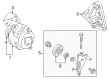 Diagram for Mazda Alternator Bracket - KL05-18-371B