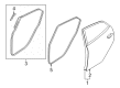 Diagram for Mazda 2 Weather Strip - D651-73-760J