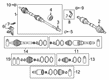Diagram for Mazda CX-5 Axle Shaft - FTH4-25-50X